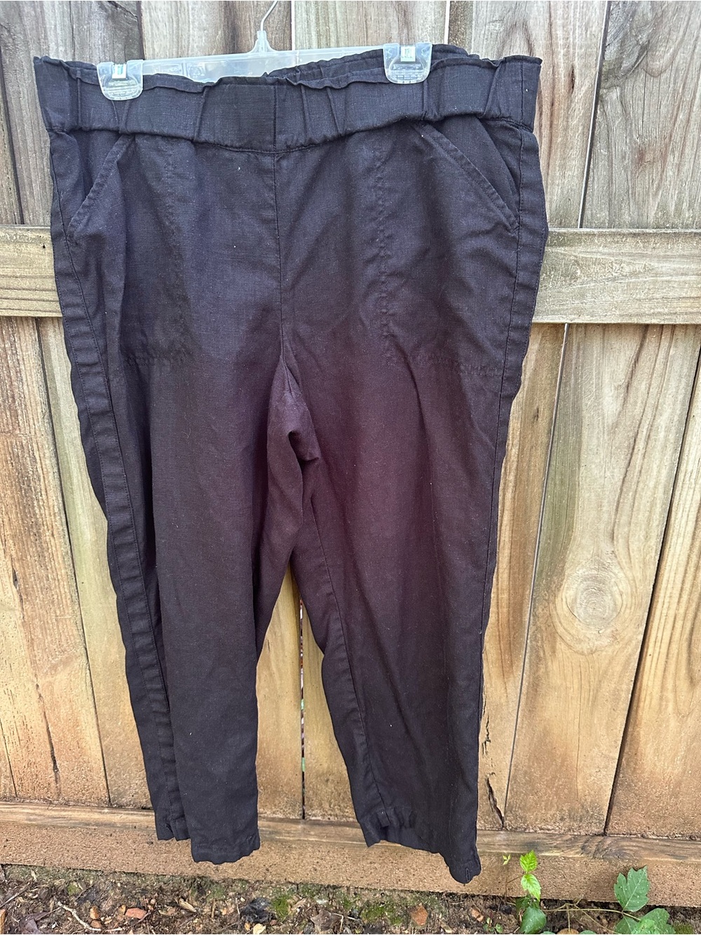 J. Jill black linen pants
